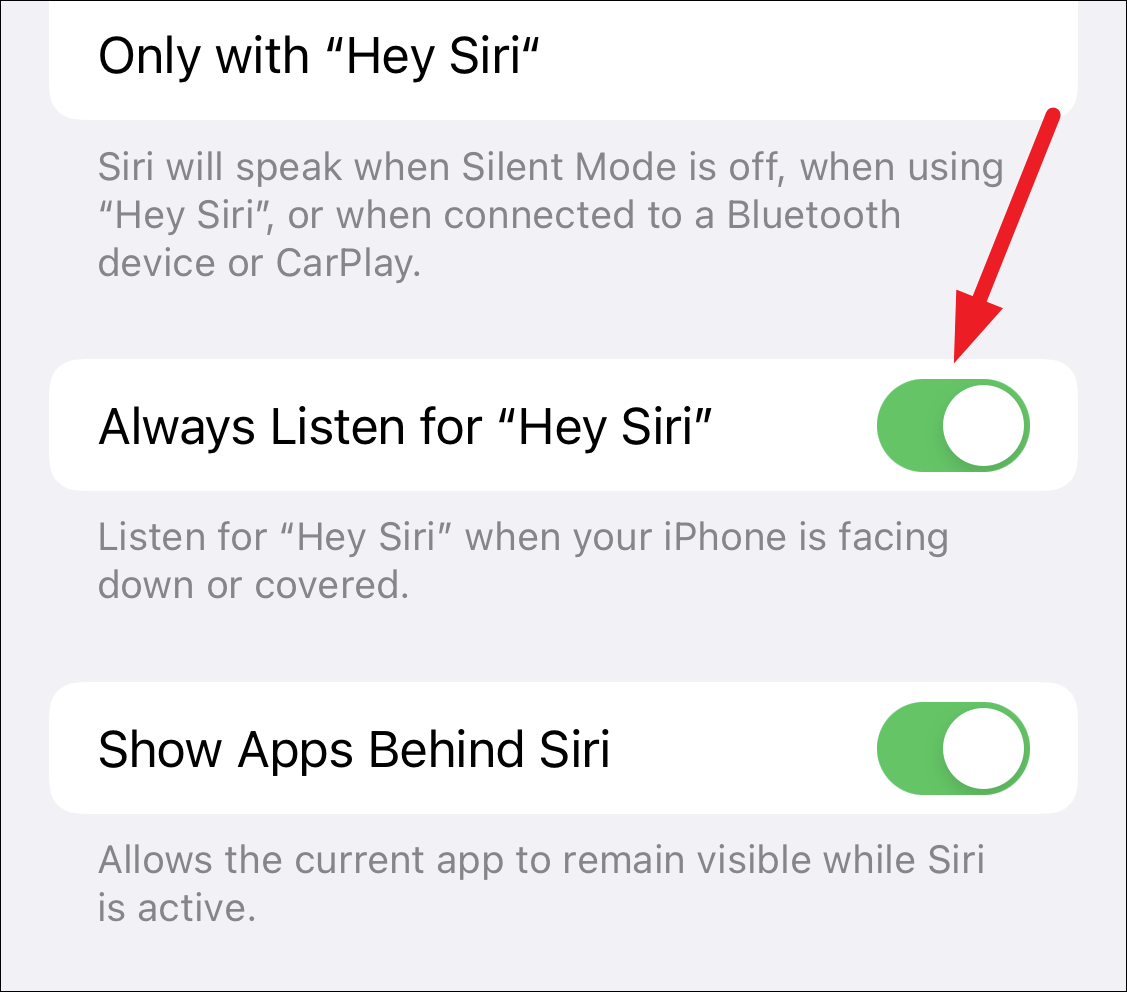 Siri音声認識をリセットする方法