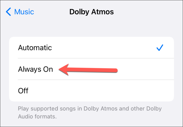 iPhoneのApple Musicでロスレスオーディオとドルビーアトモスを有効にする方法