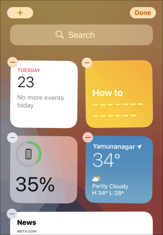 iOS14でiPhoneのホーム画面にウィジェットを追加する方法