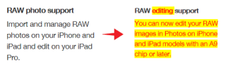 iOS 12 Beta 3は、iPhoneの写真でRAW画像を編集するためのサポートを追加します