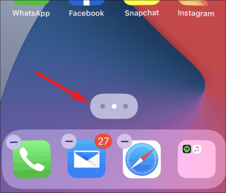 iOS14でホーム画面ページとアプリアイコンを削除してiPhoneに壁紙のみを表示する方法