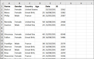 Cách xóa hàng trống trong Excel